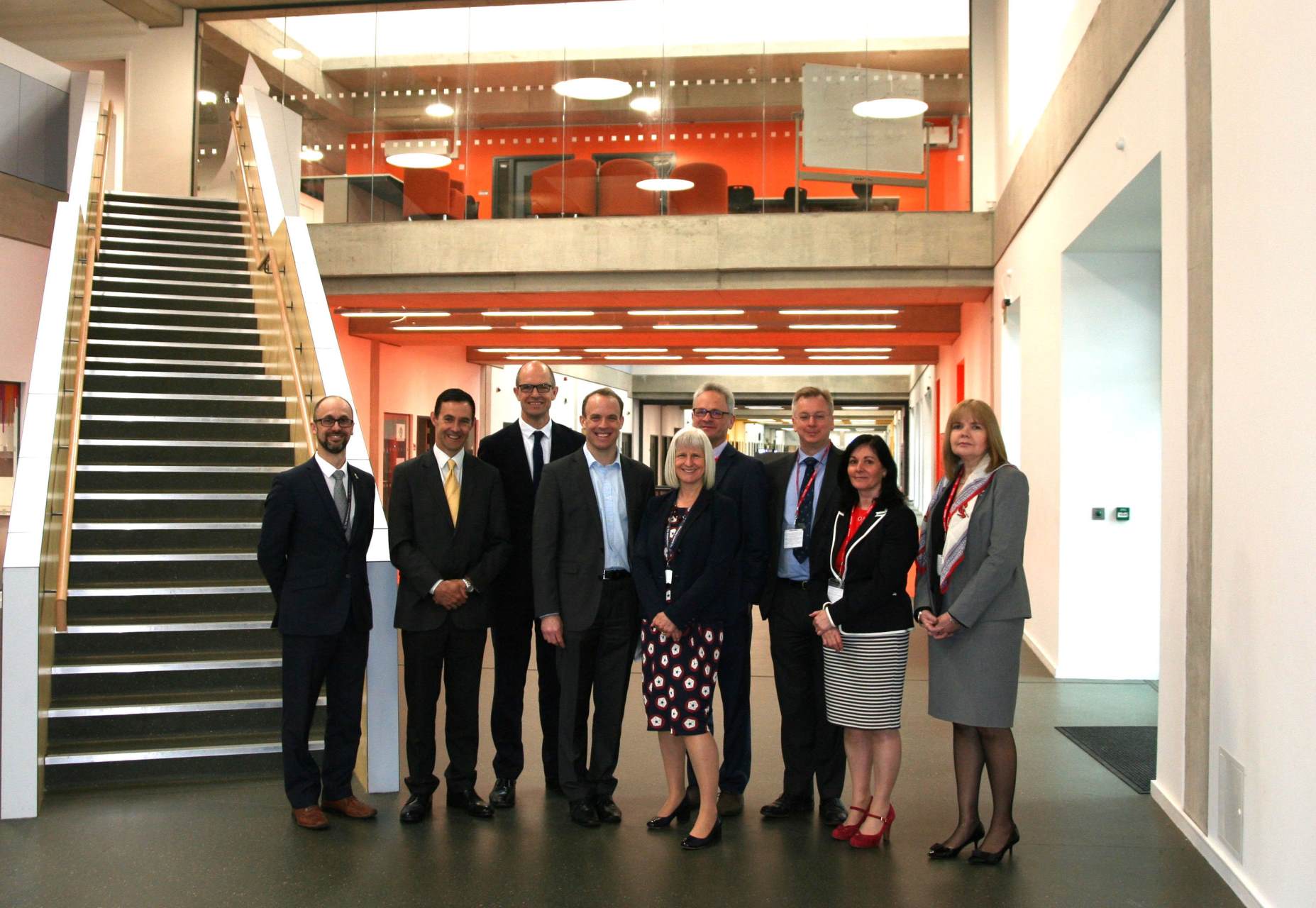 Three Rivers Academy Dominic Raab visits Three Rivers Academy